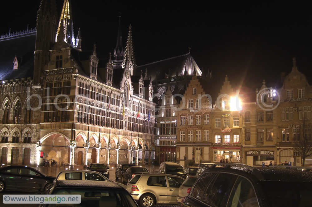 Ypres - The Cloth Hall at night II